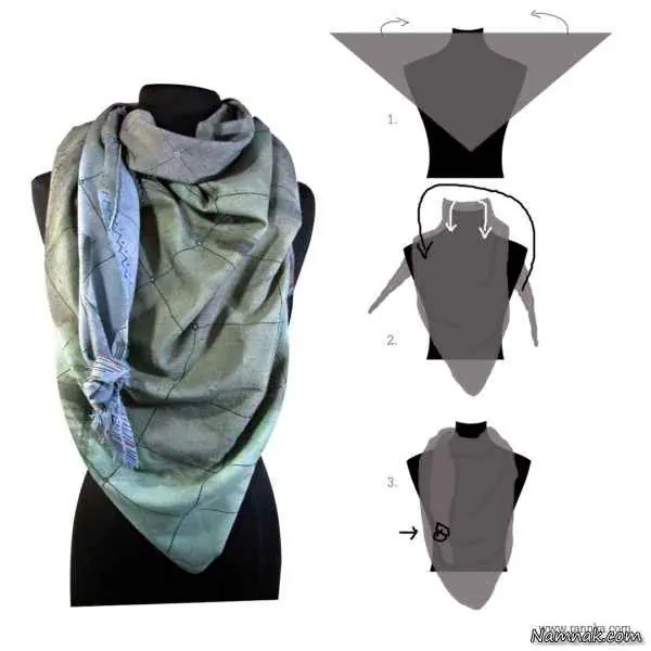 بستن شال و روسری